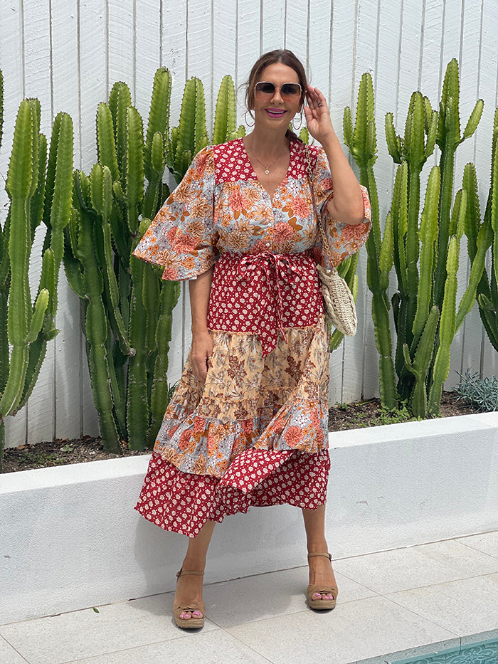 Melrose Maxi Dress - Goa Aries Print