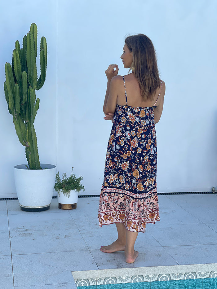 Jonah Dress - Navy Floral