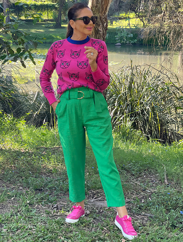 Pink Cat Knit