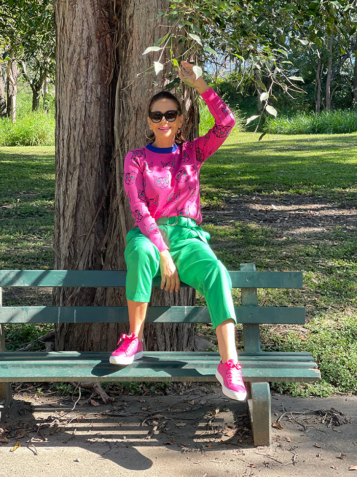 Alexis Relaxed Pants - Green