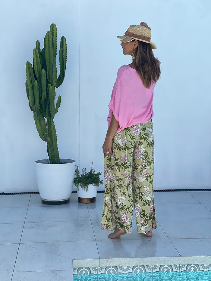 Stargazer Pants - Bird of Paradise Print