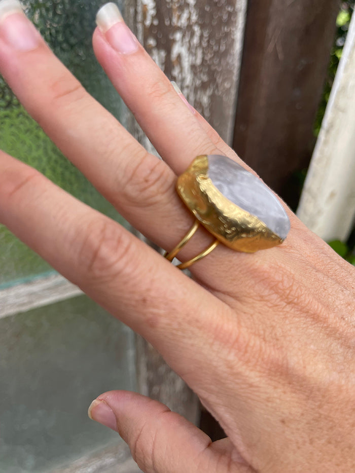 Molten Moonstone Ring