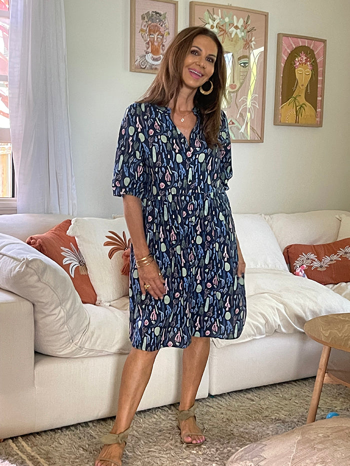 Cactus Button Up Dress