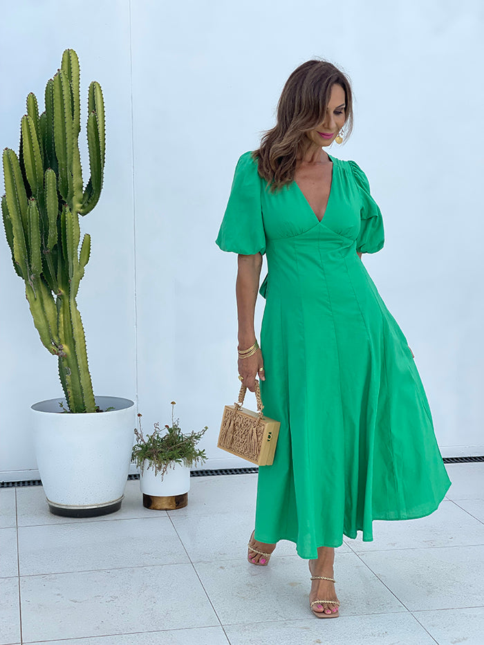 Lexa Midi Dress - Green