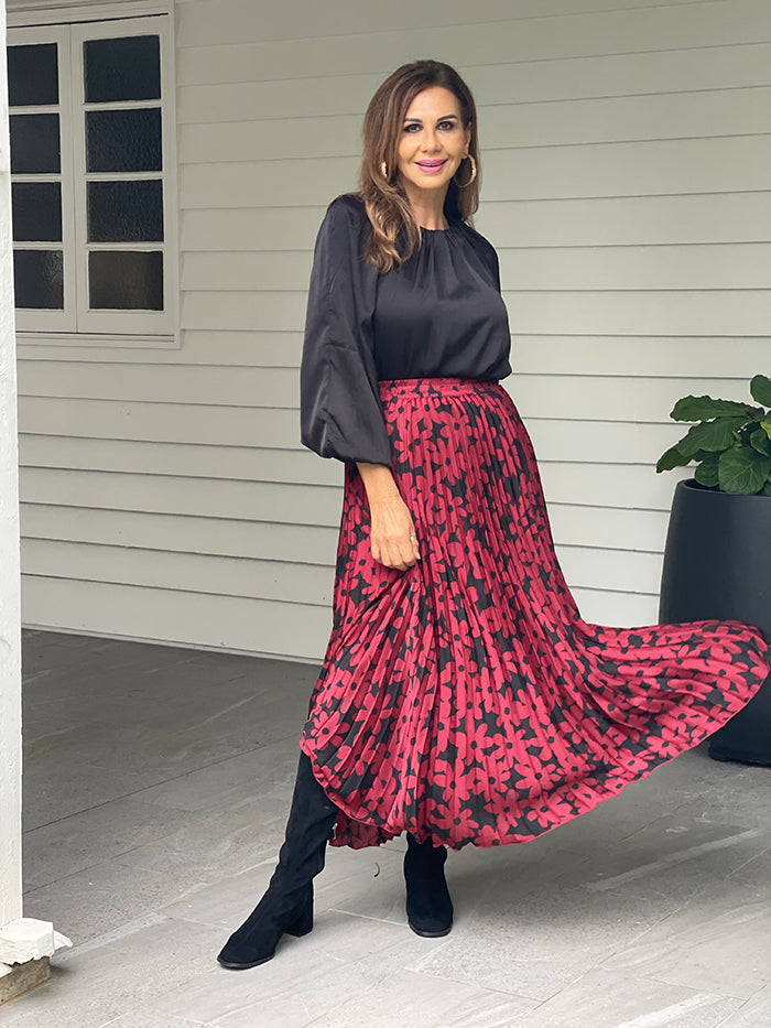 Alias Pleated Skirt - Winter bloom