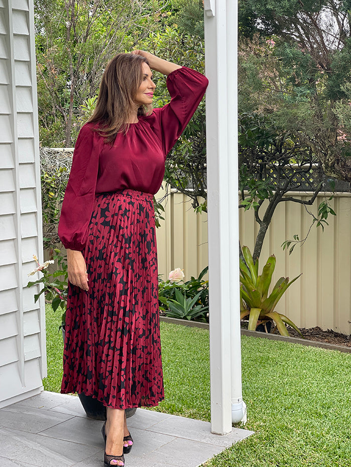 Alias Pleated Skirt - Winter bloom