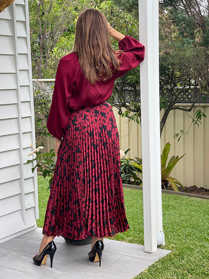 Alias Pleated Skirt - Winter bloom
