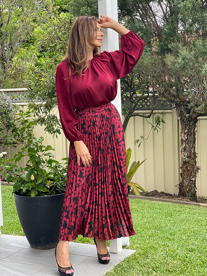 Alias Pleated Skirt - Winter bloom