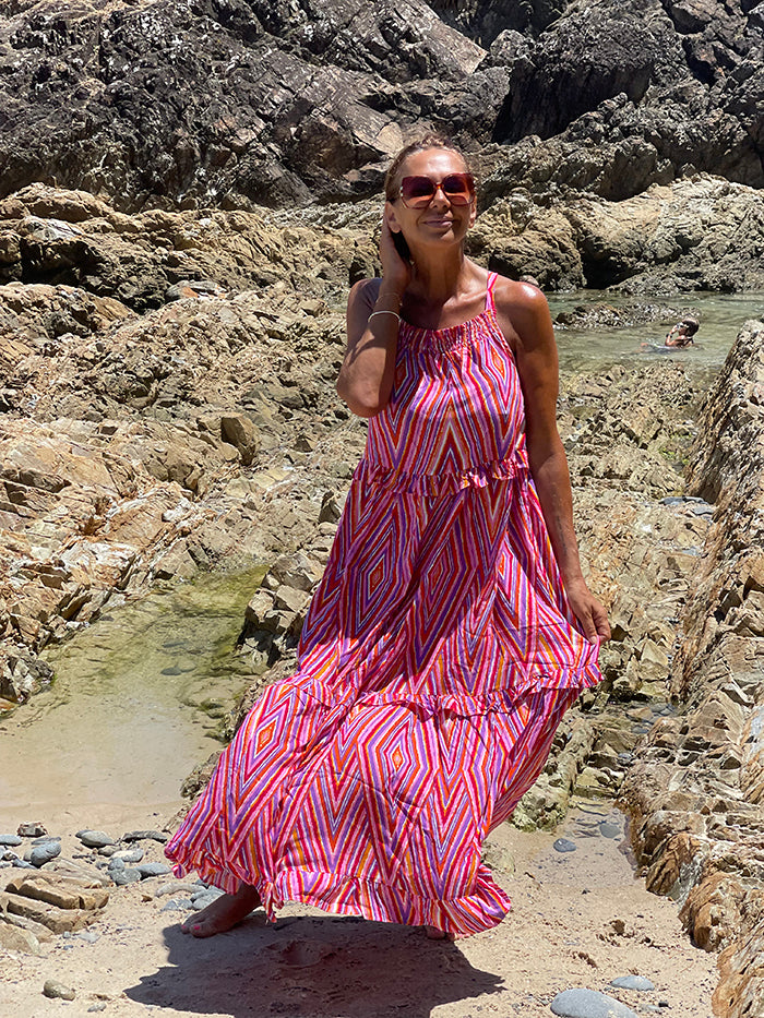 Mimi Print Maxi Dress