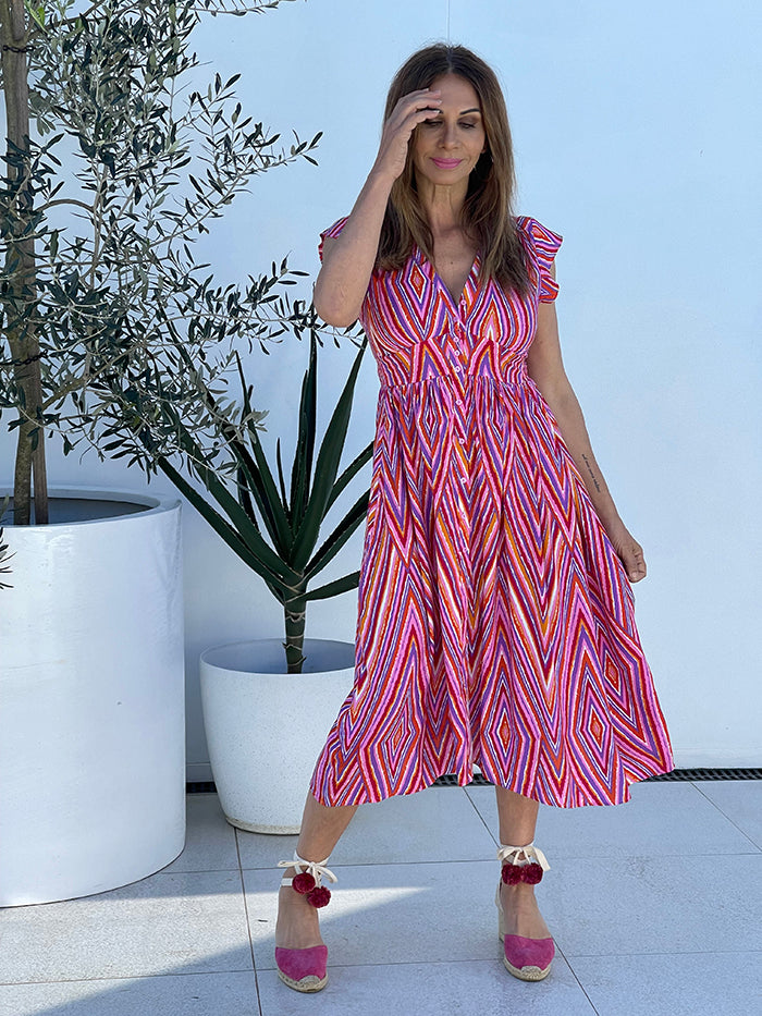 Mimi Print Midi Dress