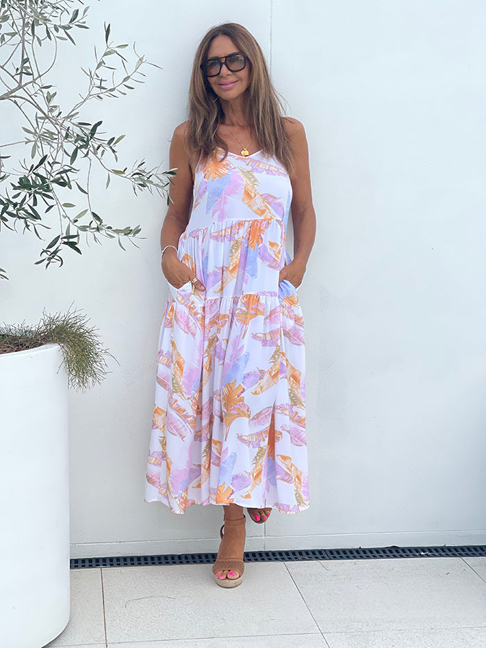 Pastel Palm Dreaming Dress