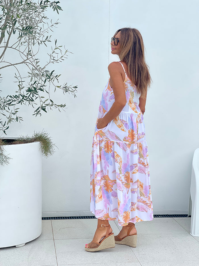 Pastel Palm Dreaming Dress