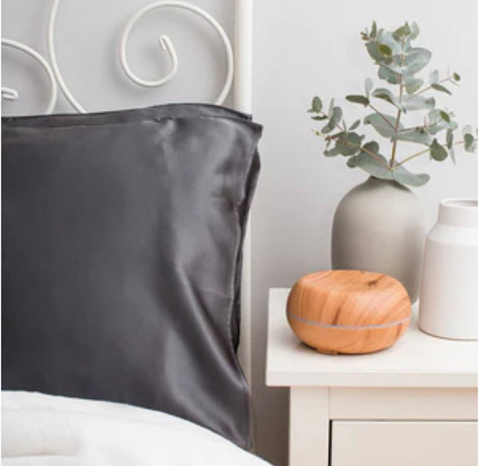 Silk Pillow Case - Charcoal