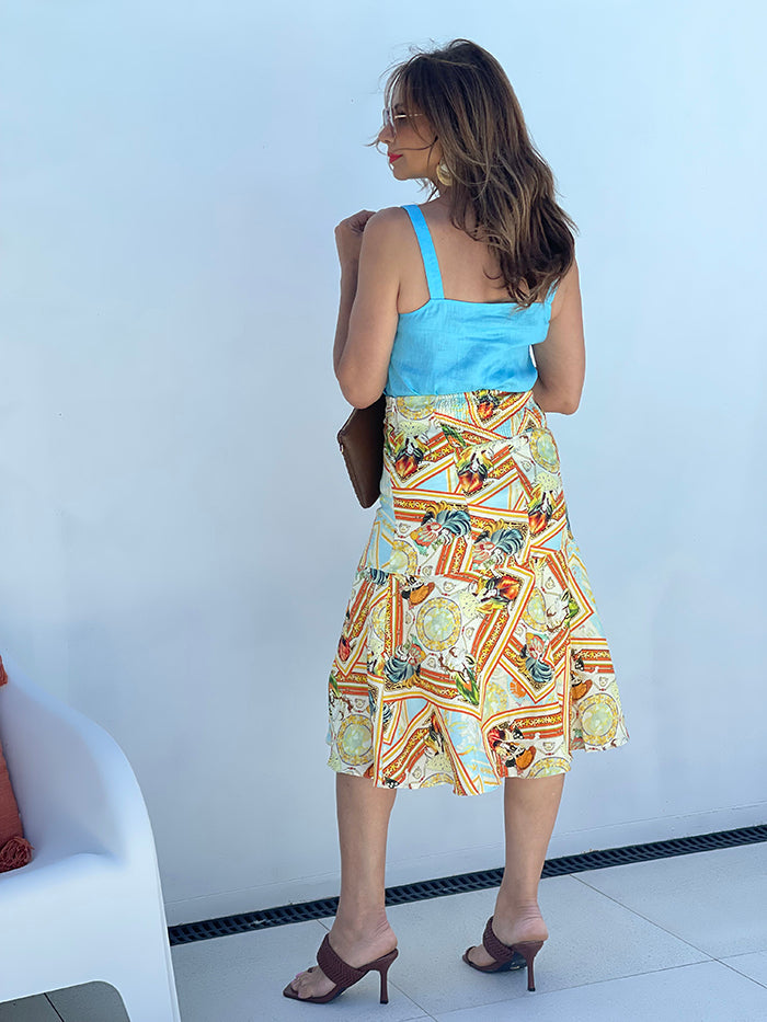 Leni Sardinia Linen Skirt