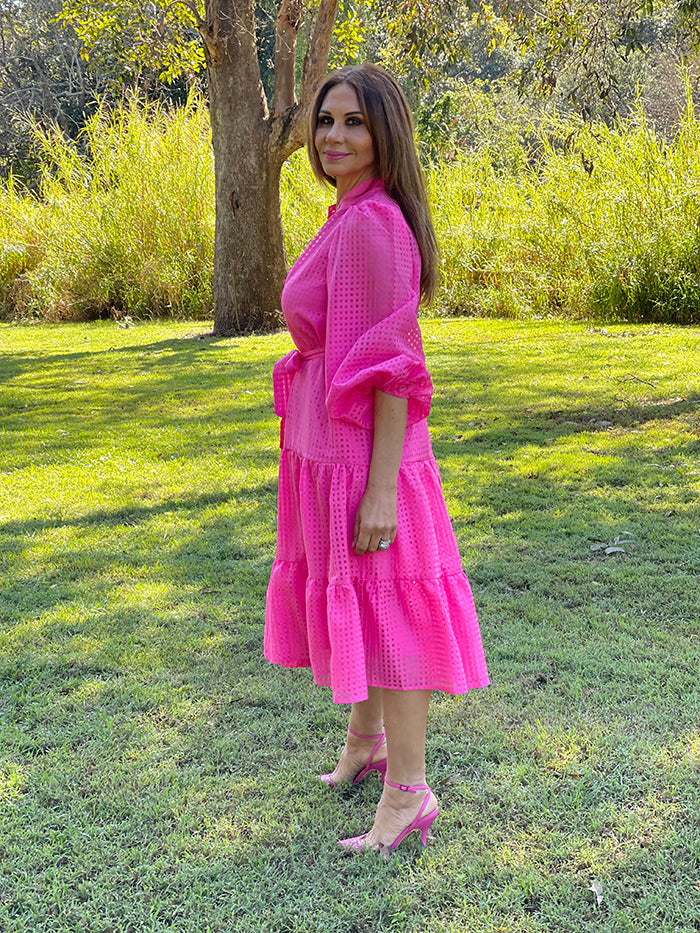 Serena Dress - Hot Pink