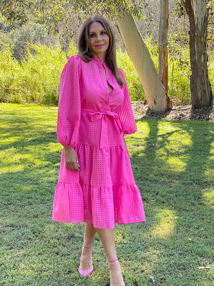 Serena Dress - Hot Pink