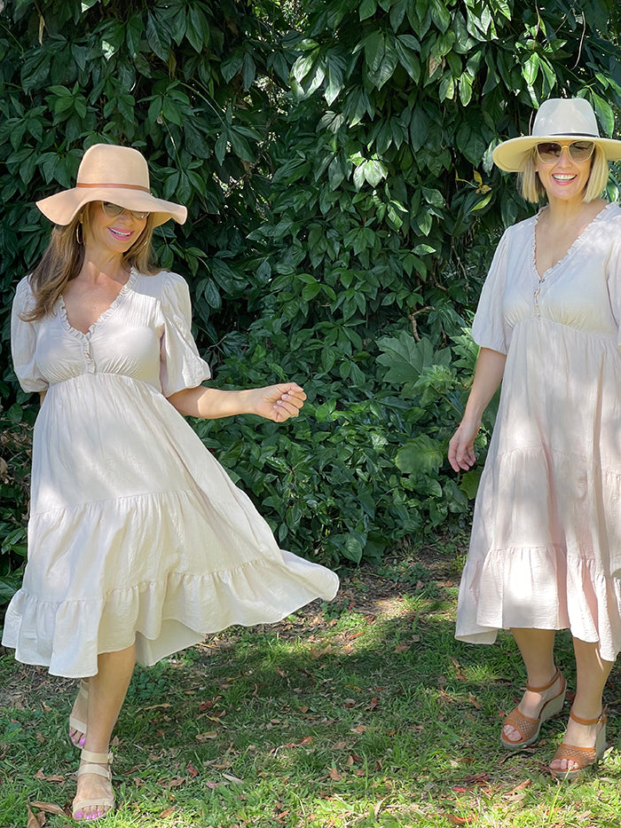 Deirdre Dress - Stone