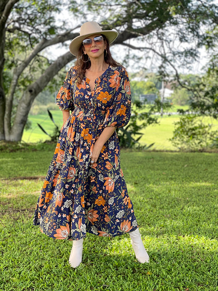 California Poppy Dress