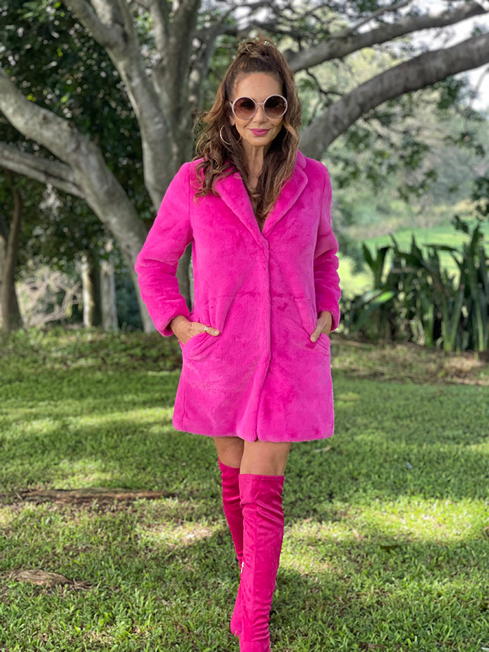 Jungle Coat - Hot Pink