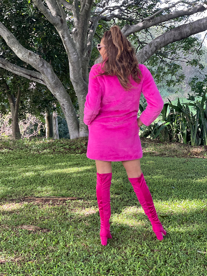 Jungle Coat - Hot Pink