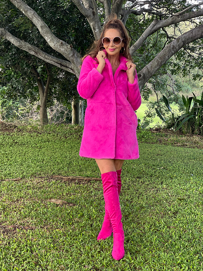 Jungle Coat - Hot Pink