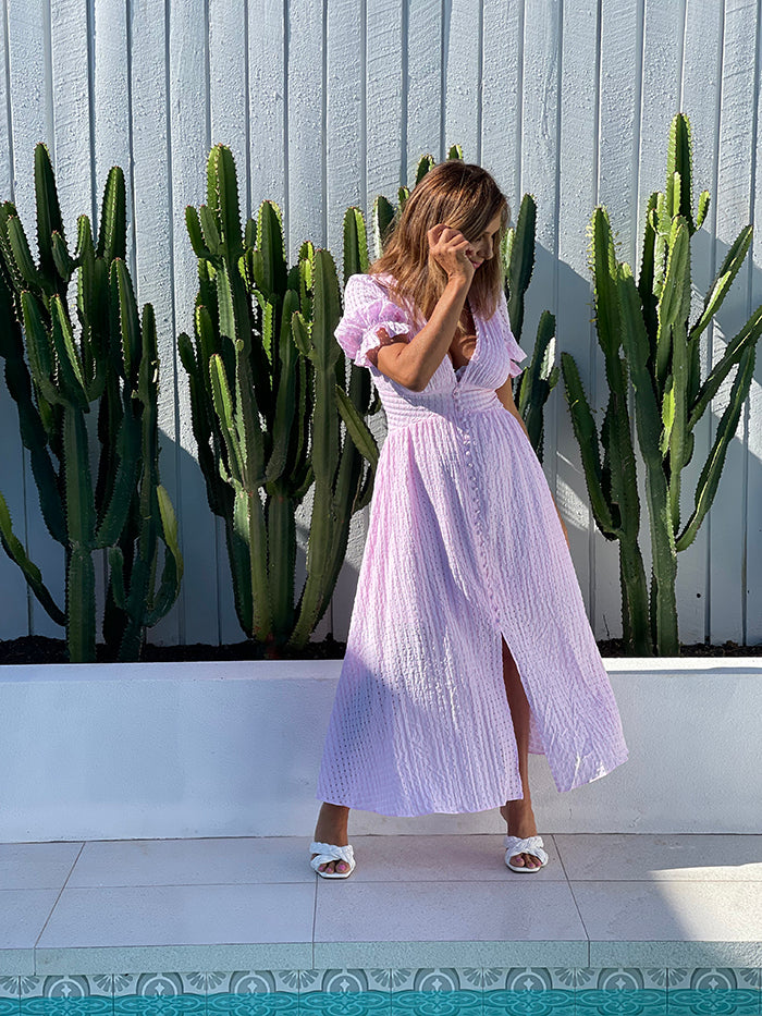 Eiffie Dress - Pink Check