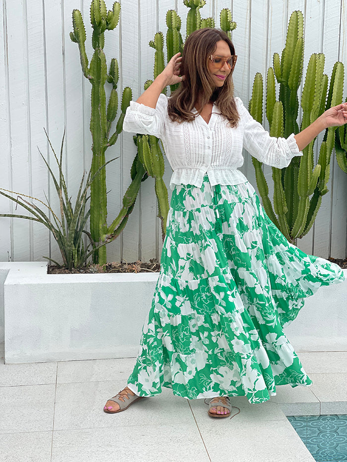 White Boho Crop