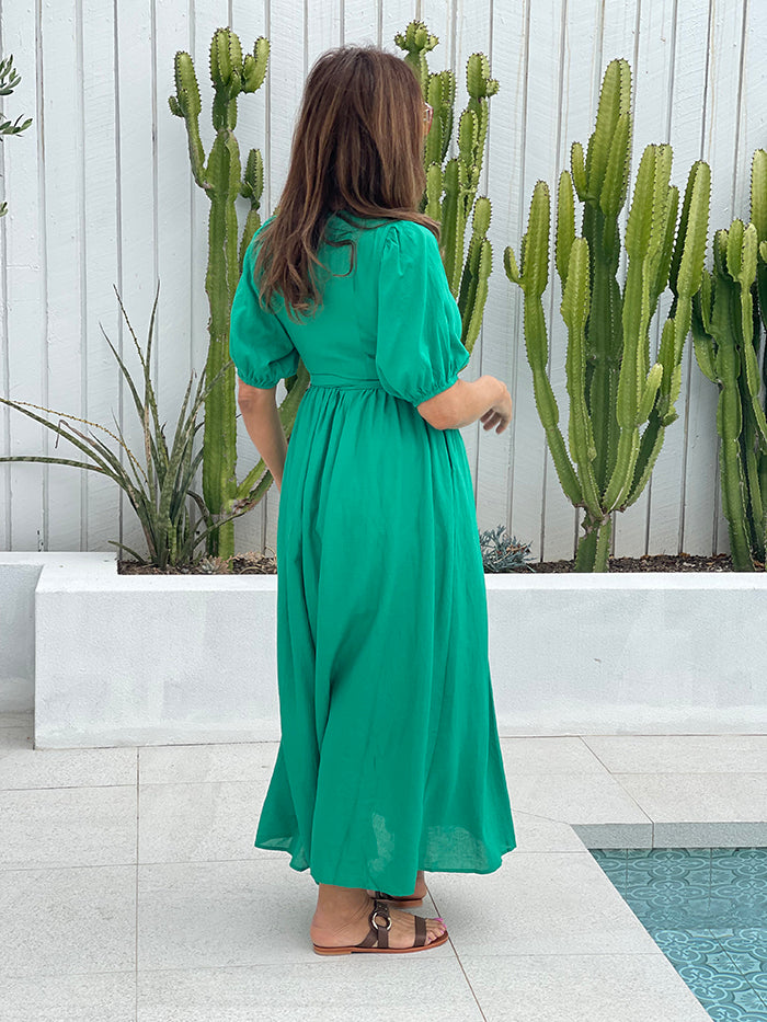 Nishi Wrap Dress - Green