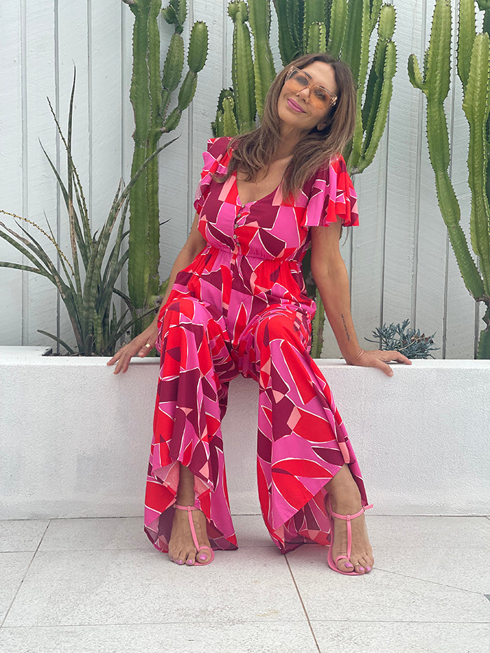 Pink Positano Jumpsuit