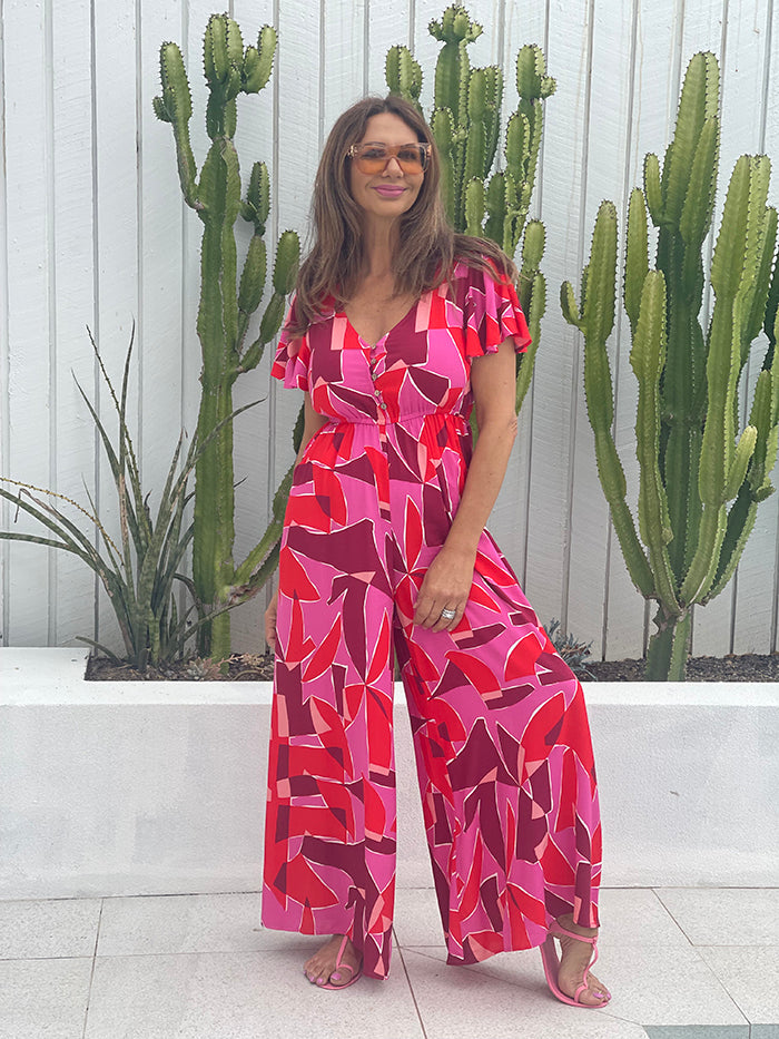 Pink Positano Jumpsuit