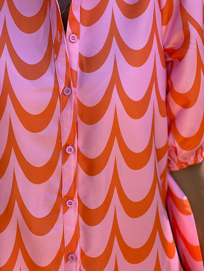 Ceriah Pink and Orange Dress