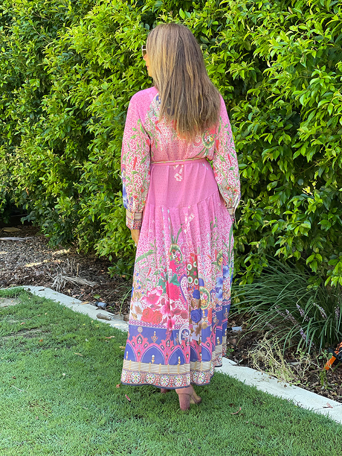 Reisha Floral Dress - Pink