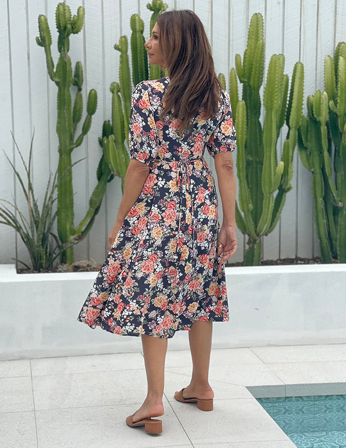 Shira Floral Midi Dress