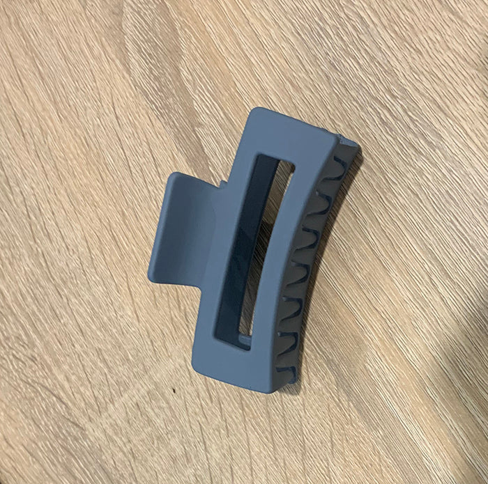 Rectangle Claw Clip - Blue