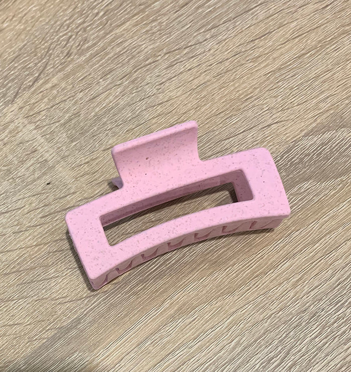 Rectangle Claw Clip - Pink