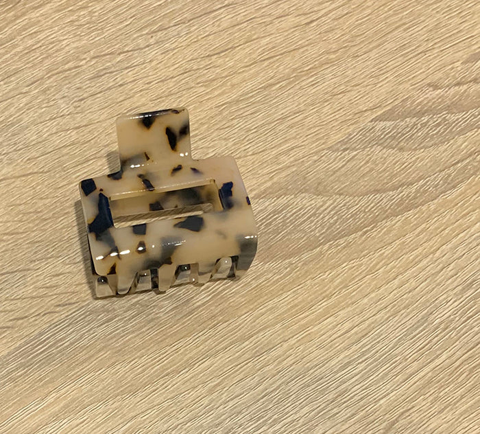 Rectangle Mini Claw Clip - Tortise shell