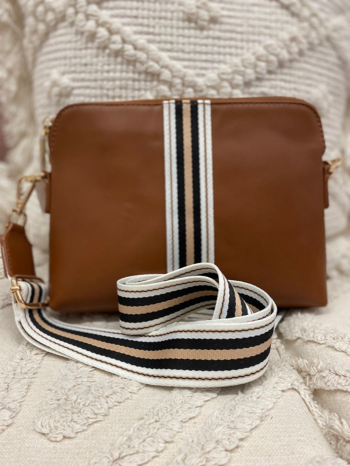 Palmer Webbing Crossbody Bag - Tan