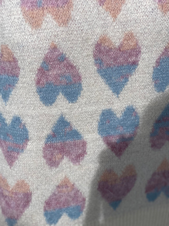 Pastel Heart Knit