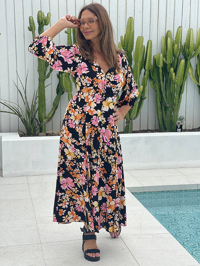 Mira Floral Maxi Dress