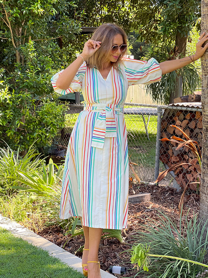 Primrose Dress - Riviera Stripe