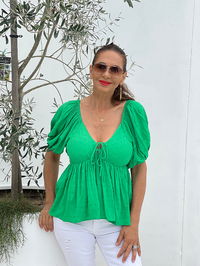 Chari Green Swing Top