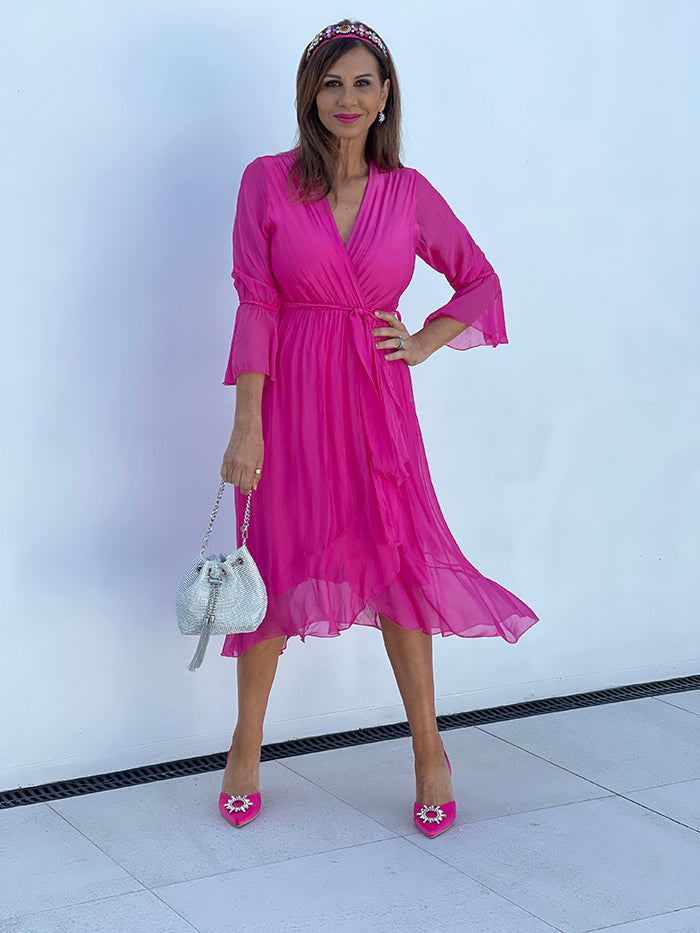 Chirah Dress - Hot Pink