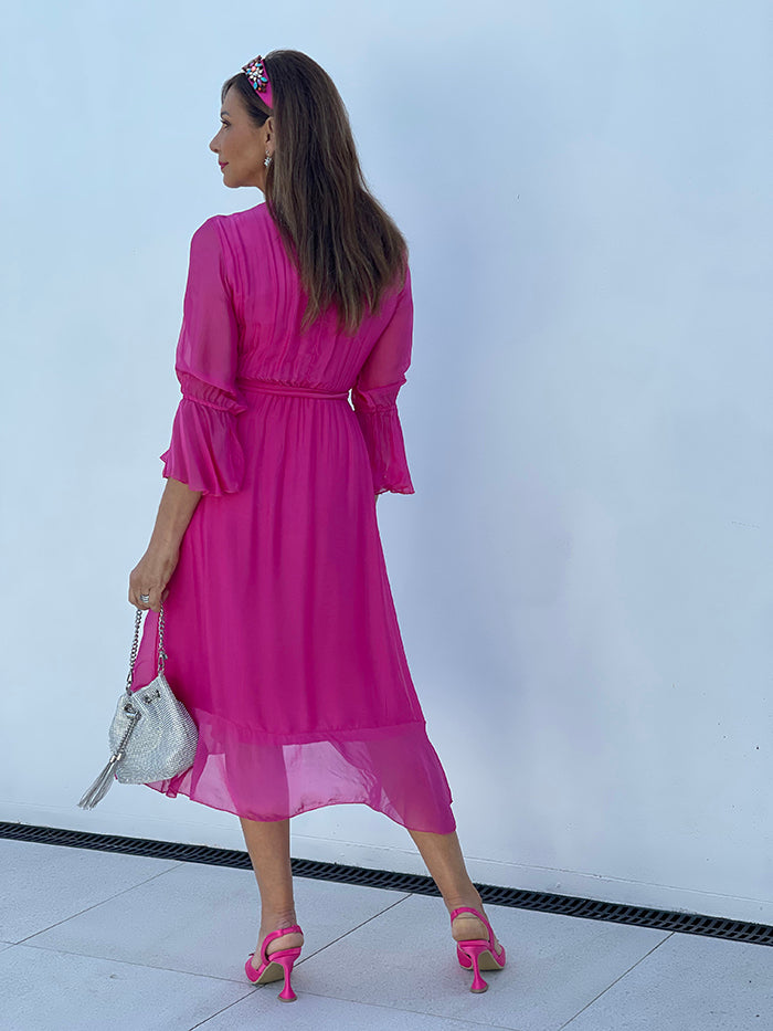 Chirah Dress - Hot Pink