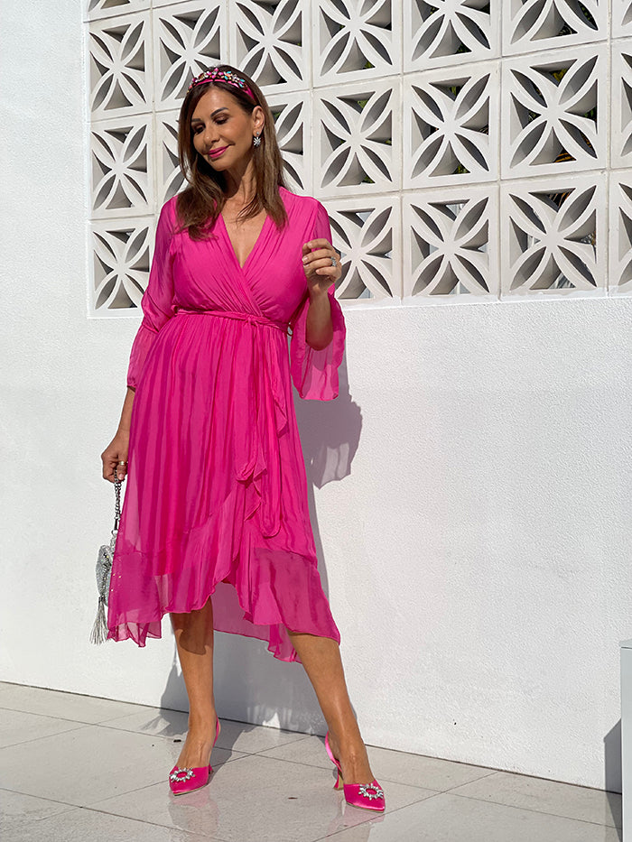 Chirah Dress - Hot Pink