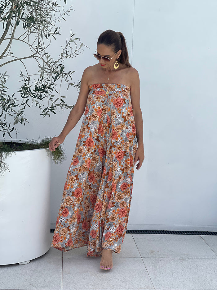 Lucky Charm Jumpsuit - Secret Garden Print