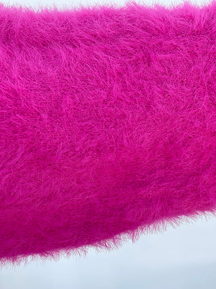 Magenta Fluffy Jumper