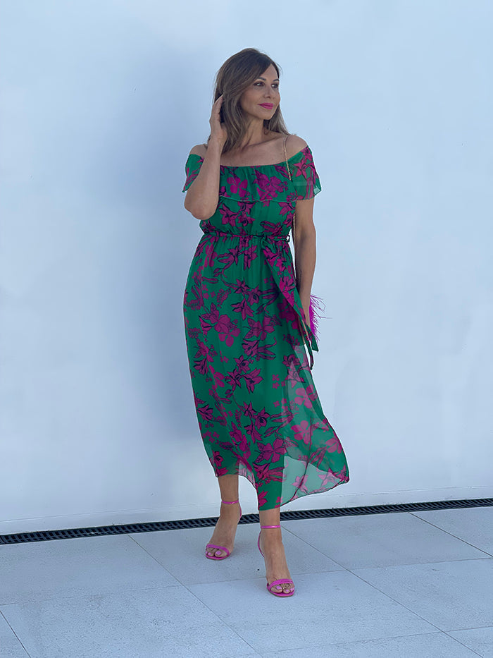 Off the shoulder Orchid Fantasy Dress