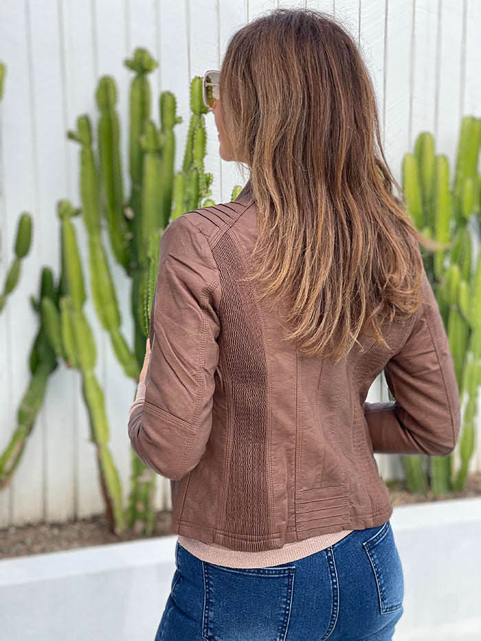 Tan Biker Jacket