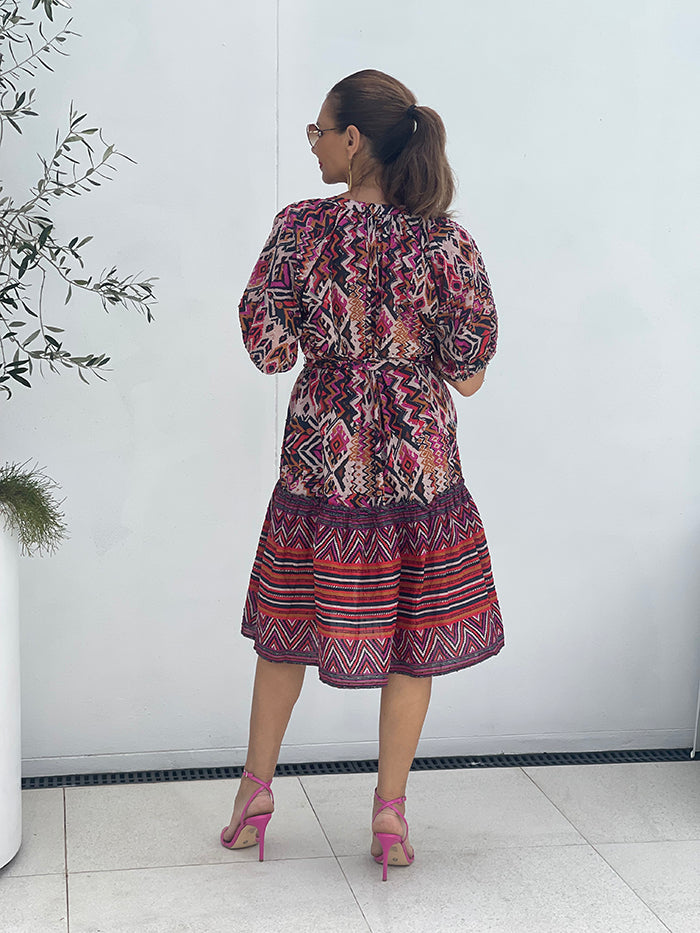 Need You Shirt Dress - Batik Print