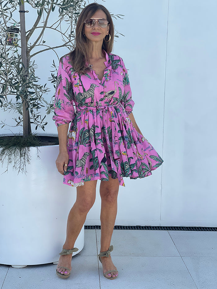 Hayman Jungle Swing Dress - Pink